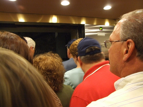 Crowded Elevator