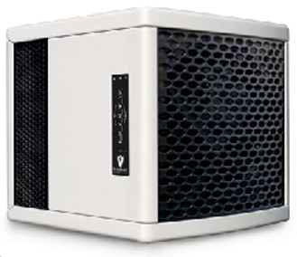 Super Portable Active Air Purification Room Refresher in pearl colored cabinet.