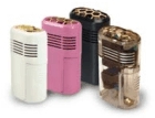 The PBS Active Air Personal Purifier comes in four stylish colors: Pearl, Fuschia, Graphite, and Clear.